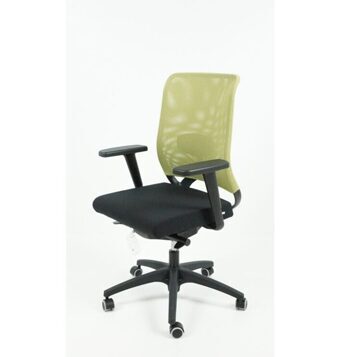 Bürodrehstuhl Ecochair, schwarz/grün