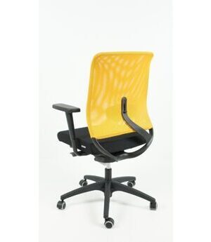 Bürodrehstuhl Ecochair, schwarz/gelb