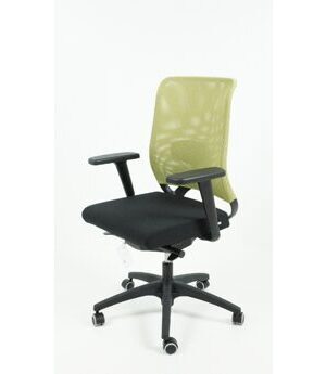 Bürodrehstuhl Ecochair, schwarz/grün